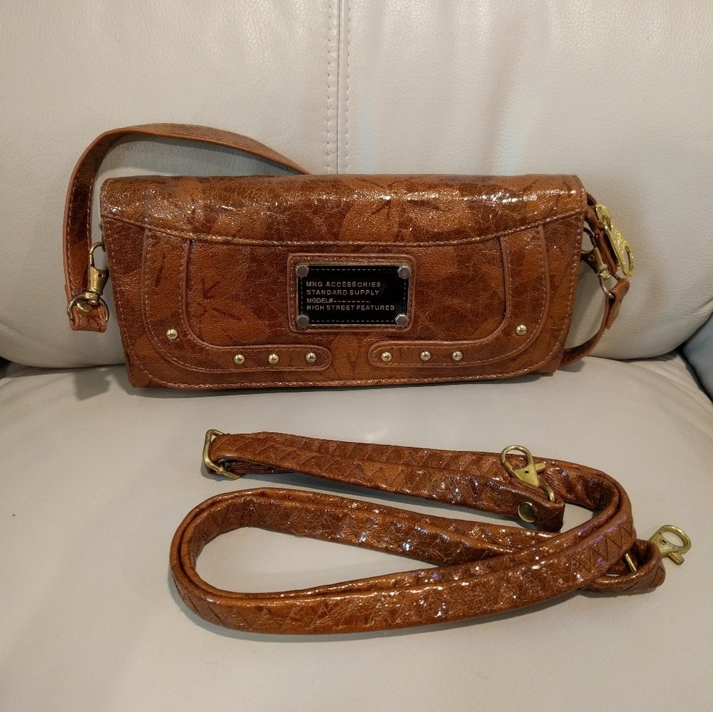 Mango cross-body bag/clutch, coffee brown